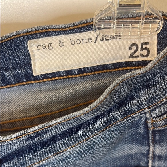 rag & bone Blue Ankle Cropped Jeans - Picture 2 of 4